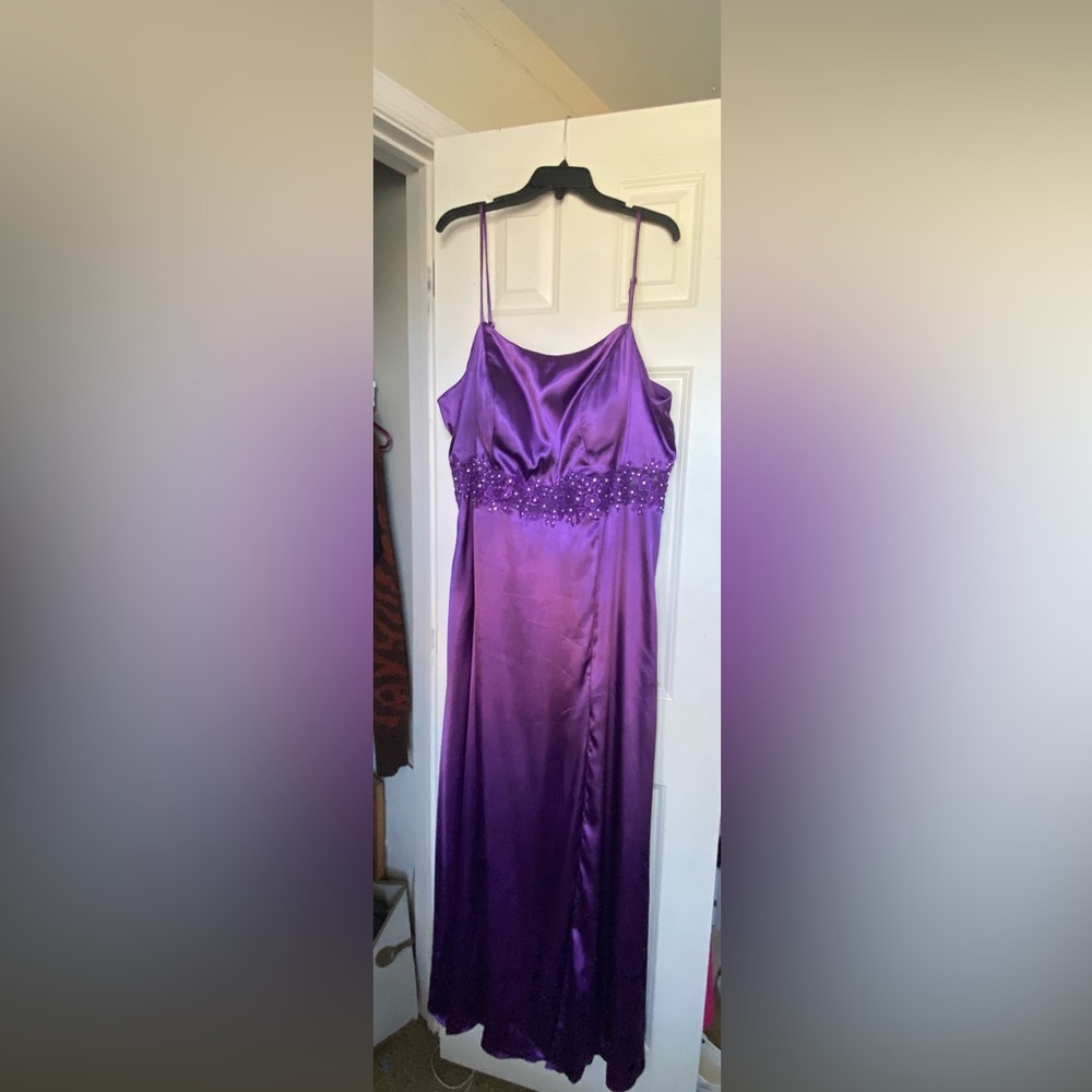 Purple Plus Size Prom Dress